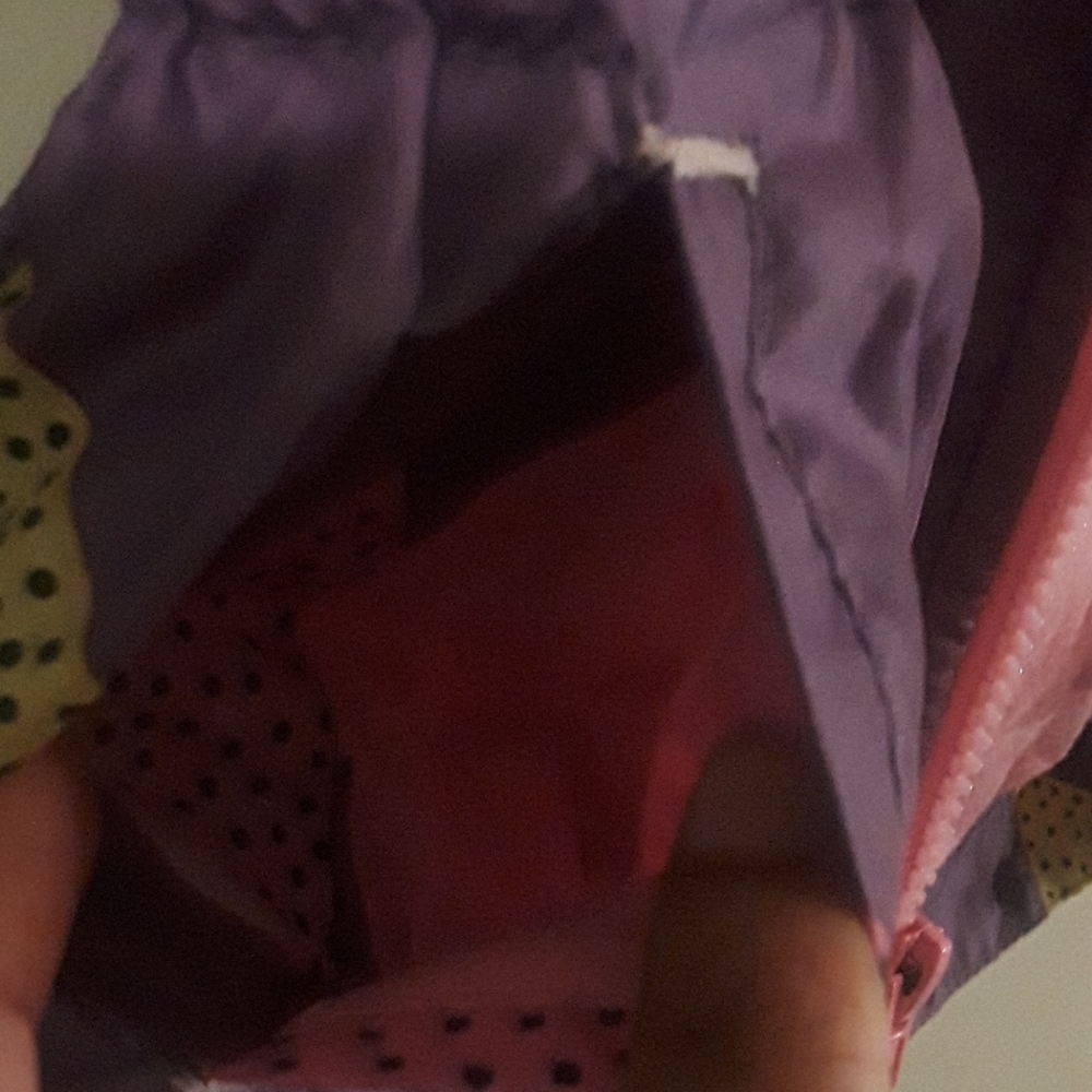 Cat & Jack 18M Purple & colorful heart polkaJacket - Picture 12 of 13